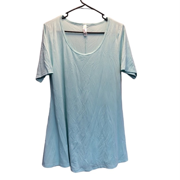 LuLaRoe Tops - LuLaRoe Perfect T. Medium, light blue.